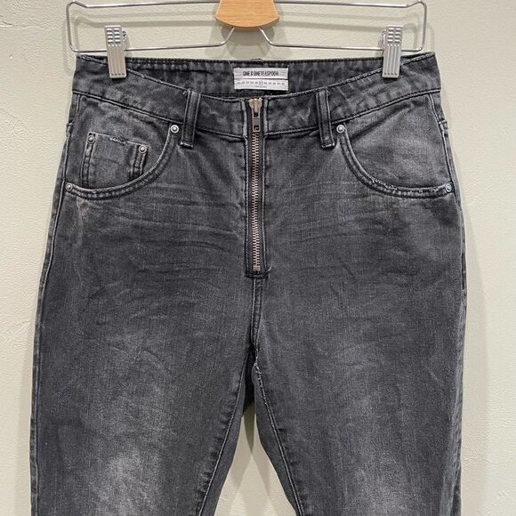 One Teaspoon High Waist Freebird Rigid Skinny Leg Jeans - Size: 27 - Picture 5 of 8